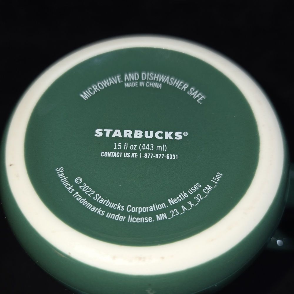 Starbucks Green Marbled Ceramic Mug - Picture 4 of 7